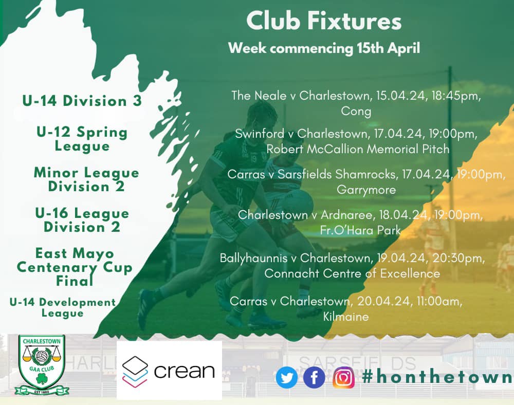 Charlestown GAA Club Fixtures Charlestown